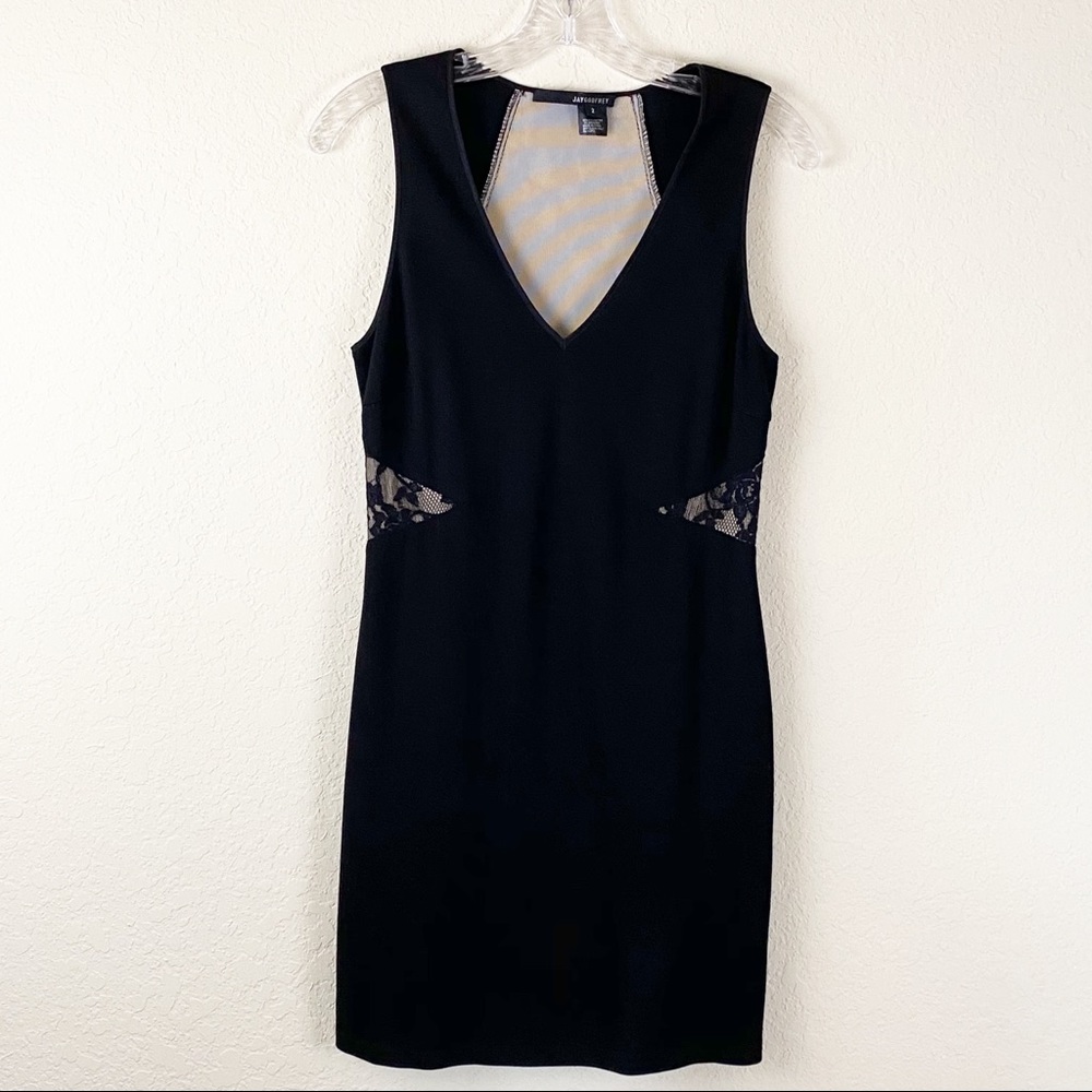 Jay Godfrey Lace Overlay Mini Dress